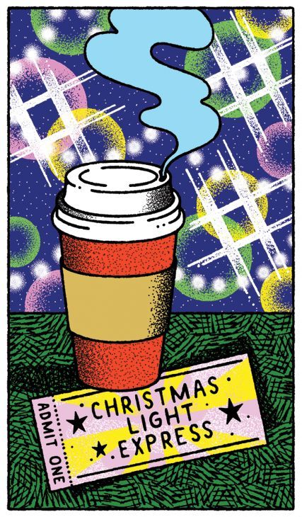 Christmas coffee illustration by Lan Truong Ticket Illustration, The Salvation Army, Coffee Illustration, Salvation Army, Birth Of Jesus, Admit One, Wonderful Time Of The Year, Christmas Illustration, Christmas Coffee