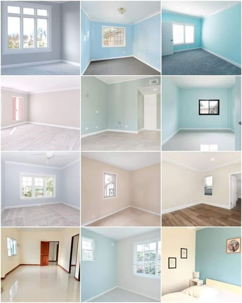 Hall Paint Colors, Bedroom Wall Paint Colors, Room Color Design, Green Walls Living Room, Small House Blueprints, Hall Colour, Best Bedroom Colors, Room Color Combination, Wall Color Combination