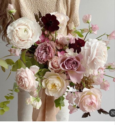 Winsome Floral, Mauve Wedding, Blush Wedding Flowers, Winter Bouquet, Purple Bouquet, Winter Wedding Flowers, Spring Wedding Colors, Rose Wedding Bouquet, White Bridal Bouquet