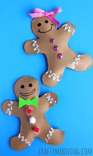 Stuffed Gingerbread Man, Gingerbread Kids Crafts, Girl Craft, Crafty Morning, December Crafts, Gingerbread Crafts, Christmas Crafts For Kids To Make, Christmas Arts And Crafts, Craft Christmas