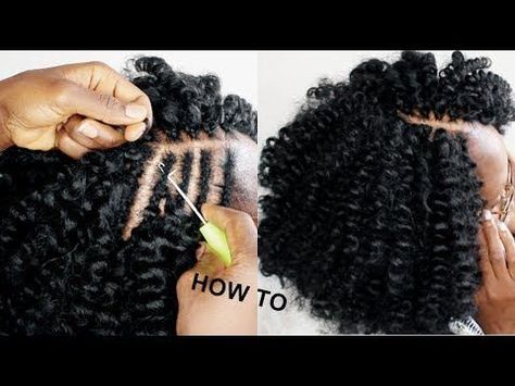 VERY EASY: CROCHET BRAIDS UNDER 1 HOUR | HOW TO [Video] - https://blackhairinformation.com/video-gallery/easy-crochet-braids-1-hour-video/ Easy Crochet Braids, Crochet Braids Hairstyles Curls, Wand Curl Crochet Hair, Crochet Braids Marley Hair, Crochet Braid Pattern, Braids Natural, Braids Short, Braids Easy, Very Easy Crochet