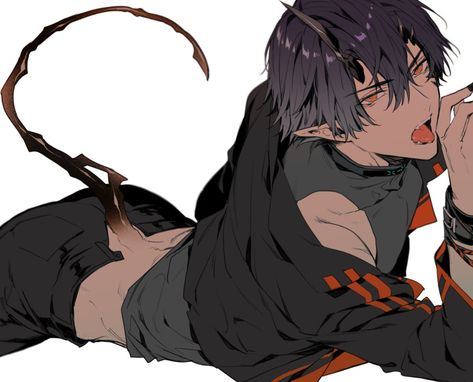 Incubus Demon, Novel Game, Anime Demon Boy, Incubus, Demon Art, Character Design Male, Anime Drawings Boy, Boy Art