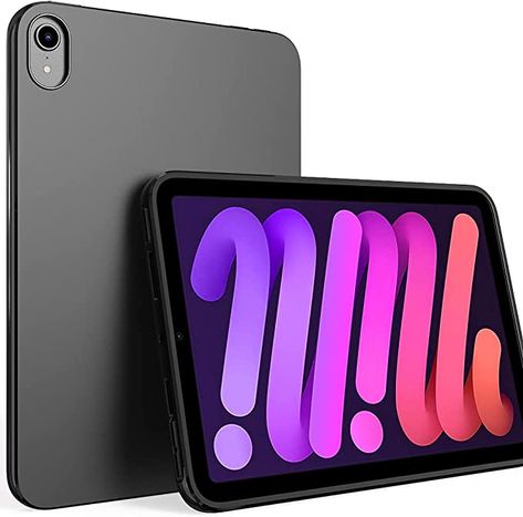 Amazon.com: iPad Mini 6 Case 2021 , PUXICU Slim Design Matte TPU Rubber Soft Skin Silicone Protective Cover for Apple iPad Mini 6th Generation Tablet - Black : Electronics Ipad Mini 6 Case, Ipad Mini 6, Cover For Ipad, Ipad 6, Smart Case, Apple Ipad Mini, Case For Ipad, Black Cover, Ipad Cover