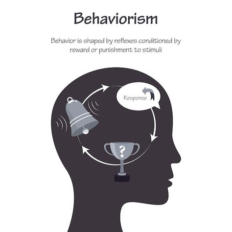 Behaviorism learning theory educational ... | Premium Vector #Freepik #vector #thinking-brain #mindset #human-mind #head-brain Behaviorism Theory, Information Processing Theory, Vector Infographic, Information Processing, Educational Psychology, Human Mind, Premium Vector, Psychology, Brain