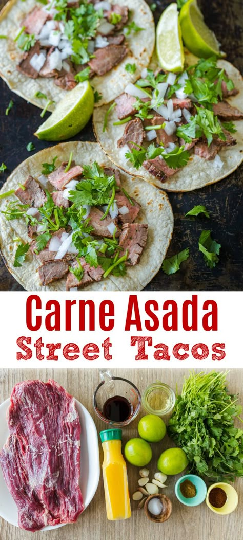 Street Taco Meat Marinade, Homemade Carne Asada Tacos, Carne Asada For A Crowd, Carniasata Tacos, Carne Asada Recipes Marinade Street Tacos Flank Steak, Street Taco Marinade Carne Asada, Street Tacos For A Crowd Parties, Authentic Steak Tacos Recipes, Marinade For Carne Asada Meat