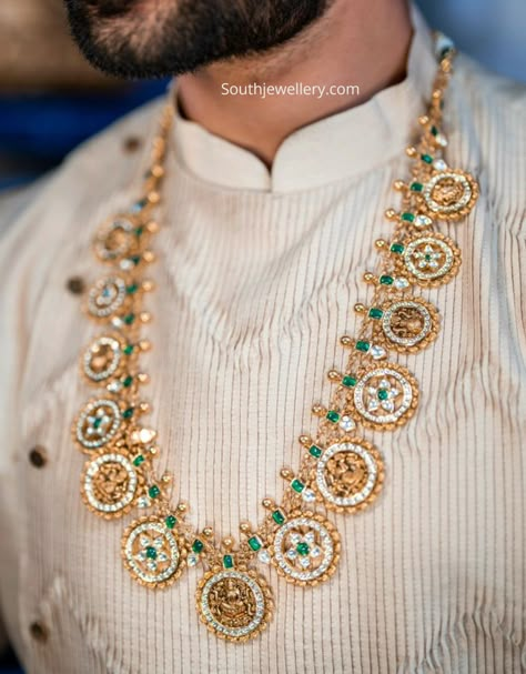 Nakshi Bottu Mala Designs, Diamond Bottu Mala Designs, Bottu Mala Jewellery Designs, Bottumala Designs, Bottu Mala Designs, Polki Diamond Jewellery, Kasula Peru, Bottu Mala, Thali Chain