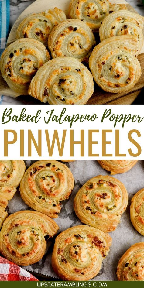 Baked Jalapeno Popper Pinwheels Appetizer Pinwheels Baked, Bacon Jalapeño Appetizers, Jalapeno Bacon Pinwheels, Warm Pinwheel Appetizers, Jalapeno Popper Pinwheel Recipes, Fall Pinwheel Appetizers, Jalapeño Popper Roll Ups, Jalepeno Popper Pin Wheels, Jalapeño Popper Pinwheels