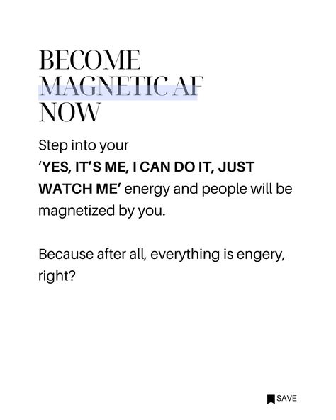 Are you ready to BECOME MAGNETIC AF? 🧲 Are you prepared to be the standout in your niche, the one people rush to and eagerly swipe their credit cards for after just seeing your reel on their explore feed? Are you ready to embody your higher self, to quantum leap and 10x your business, to stop letting external factors dictate your worth? And, of course, to learn the secrets of messaging that leave people in awe and willing to pay you whatever you ask for? 👀 If so, the upcoming live Master... Become Magnetic, Selling On Instagram, Your Higher Self, Sales Training, Quantum Leap, Higher Self, I Can Do It, Are You Ready?, What Is Life About