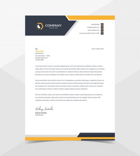 Professional and modern corporate letter... | Premium Vector #Freepik #vector #business #template #letterhead #stationery Letter Heads Design Creative, Letterhead Design Creative, Letterhead Design Inspiration, Letterhead Sample, Stationery Design Inspiration, Letter Heads, Free Letterhead Templates, Company Letterhead Template, Company Letterhead