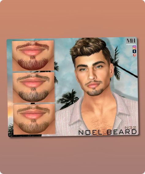 Goatee beard in 13 colors – HQ Compatible. Preview – CAS thumbnail Pictures were taken with HQ mod. Model + CC list can be found on my Patreon. Enjoy! Author: MagicHand #hq_mod #sims #gaming #sims4 #sims4cc #beard Sims 4 Alpha Facial Hair, Sims 4 Beard Cc, Sims 4 Facial Hair Cc, Sims 4 Beard, Goats Beard, Goatee Beard, Sims 4 Cc Download, Men's Facial Hair, Mens Facial Hair Styles