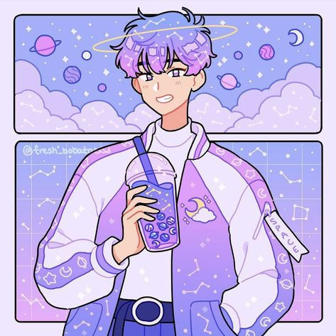 Space Emojis, Purple, Hair, Anime, Instagram