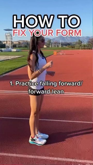 Improve Running Form, Perfect Running Form, Correct Running Form, Benefits Of Running For Women, Good Running Form, Proper Running Form, Sports Skills, Fall Forward, Running Form