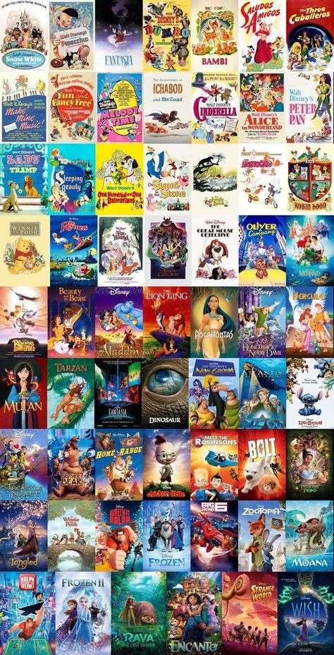 Disney Animated Movie Posters, Disney Animated Movies List, Disney Movie Covers, Film Disney Movie, Cartoon Movies To Watch, Disney Watch List, Animation Movies To Watch, Cartoon To Watch, Animated Movies To Watch