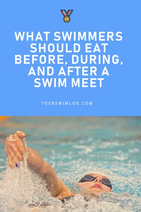 Post Swimming Food, Pre Swim Meet Meals, Swim Meet Food, Swim Meet Hairstyles, Swim Meet Snacks, Swim Mom Quotes, Swimming Nutrition, Swimmers Diet, Swim Exercises