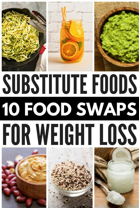 Looking for healthy food swaps to help with your clean eating goals? Look no further! We’ve got 10 simple yet effective ideas to take your diet to the next level and help you lose weight fast. From white rice, pasta, and cream cheese to sour cream, eggs, and ice cream, we’re sharing the best healthy food substitutes to boost your energy and help you reach your weight loss goals without feeling deprived. #eatthisnothtat #healthy #weightloss #healthyfood #healthyeating #healthyrecipes Food Substitutes, Food Substitutions Healthy, Cream Eggs, 10 Healthy Foods, Healthy Food Swaps, Food Swaps, Zoodle Recipes, Healthy Swaps, Food Substitutions