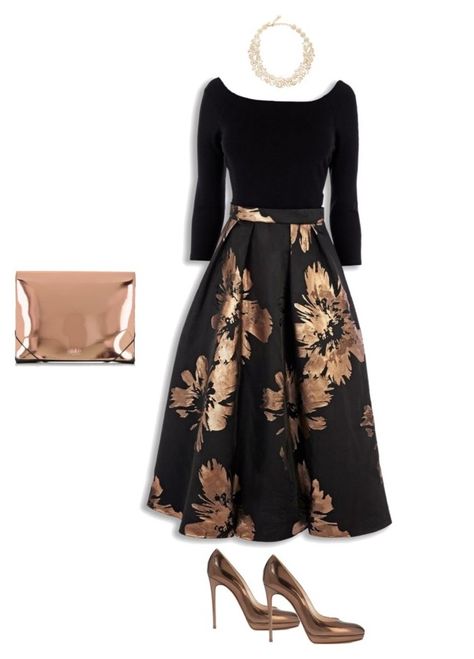 "Rose gold" by manek on Polyvore featuring Casadei, MM6 Maison Margiela and Kate Spade Coast Dress, Cute Dress Outfits, Fashion Design Dress, Mm6 Maison Margiela, Fancy Outfits, Lovely Dresses, Mode Vintage, Polyvore Outfits, Classy Dress