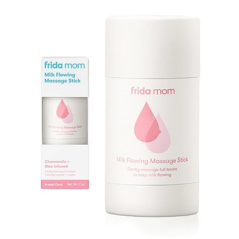 Amazon.com : Frida Mom Milk Flowing Massage Stick for Breastfeeding and Nursing Moms, Infused with Chamomile + Aloe to Hydrate and Soothe : Baby Frida Mom, Milk Cooling Water Stick, Milk Hydrating Stick, Frida Baby Products, Beauty Products For Pregnant Women, Frida Mom Postpartum, Mom Milk, Milk Flow, Hospital Bag Essentials