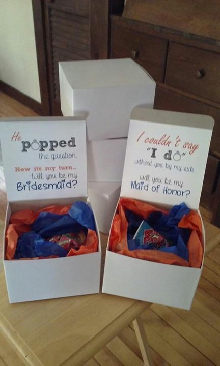 Cute way to ask your girls to be your maid of honor and bridesmaids Maid Of Honor Proposal Daughter, Ways To Ask Your Maid Of Honor, Cute Ways To Ask Someone To Be A Bridesmaid, Will You Be My Maid Of Honor Ideas Bridesmaid Boxes, Cheap Will You Be My Bridesmaid Ideas, Asking Bridesmaids To Be In Wedding Diy Cheap, Will You Br My Bridesmaid Ideas, Cute Ways To Ask People To Be Your Bridesmaids, Cute Ways To Ask Maid Of Honor