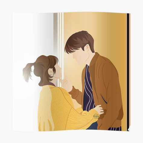 Strong Woman Do Bong Soon Art, Kdrama Love, Picture Couple, Mandala Illustration, Strong Woman Do Bong Soon, Young Park, Min Min, Park Bo Young, Cartoon Profile