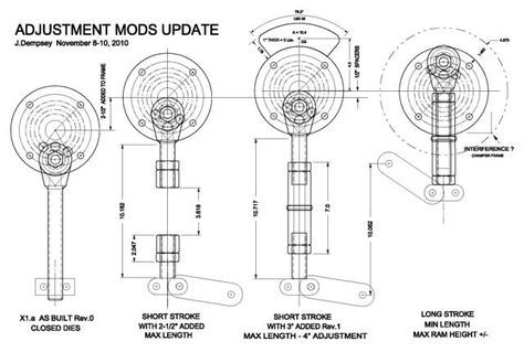 Building the anvilfire X1 Power Hammer : Plans Change : anvilfire.com Power Hammer Plans, Blacksmith Power Hammer, Forging Hammer, Hammer Design, Gas Forge, Blacksmith Hammer, Air Hammer, Power Hammer, Blacksmith Forge