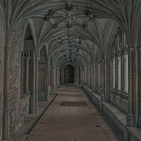 Hogwarts Hallway, Dramione Aesthetic, Hogwarts Dorm, Hogwarts Great Hall, Marauders Dr, Harry Potter Stickers, Harry Potter Background, Secret Passageways, Covered Walkway