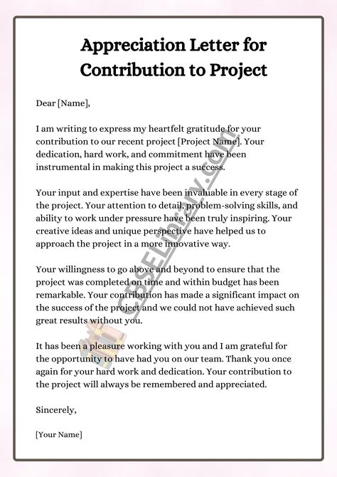 Appreciation Letter | Format, Sample, How To Write Appreciation Letter?  - CBSE Library Letter Of Appreciation Gratitude, Appreciation Letter To Boss, Appreciation Speech, Letter Of Appreciation, Teacher Appreciation Letter, Letter To Boss, Work Templates, Letter Format Sample, Letter To Students