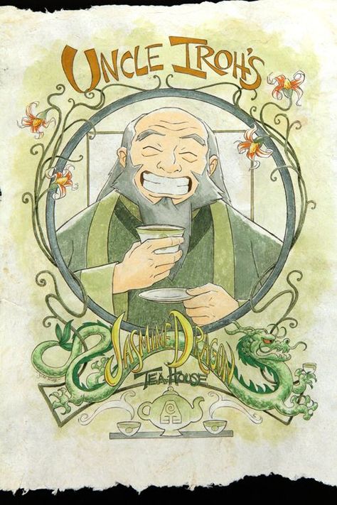 Uncle Iroh's Jasmine Dragon Tea House Irohs Tea Shop, The Jasmine Dragon Tea Shop, Uncle Iroh Tea Shop, Avatar The Last Air Bender Poster, The Jasmine Dragon, Avatar The Last Airbender Wall Art, Avatar The Last Airbender Posters, Iroh Avatar Wallpaper, Uncle Iroh Fanart