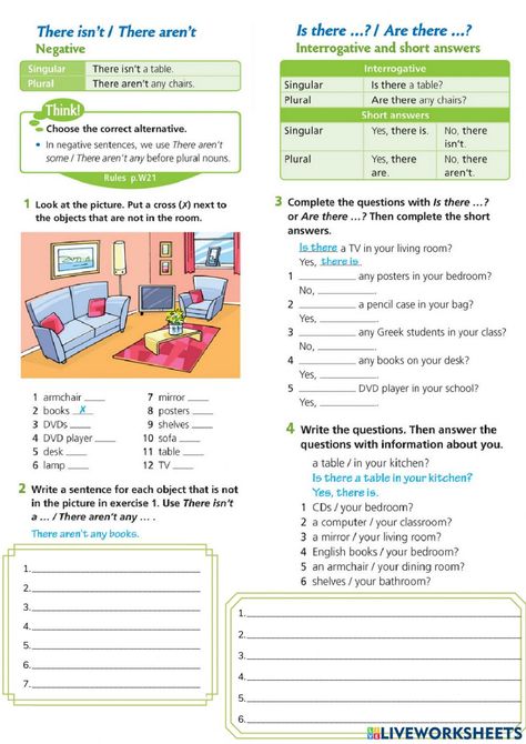 Is There Are There Worksheet, There Is There Are, There Is There Are Worksheet, English Homework, English Grammar Exercises, English Teaching Materials, English Activities For Kids, Teaching English Grammar, Spanish Teaching Resources