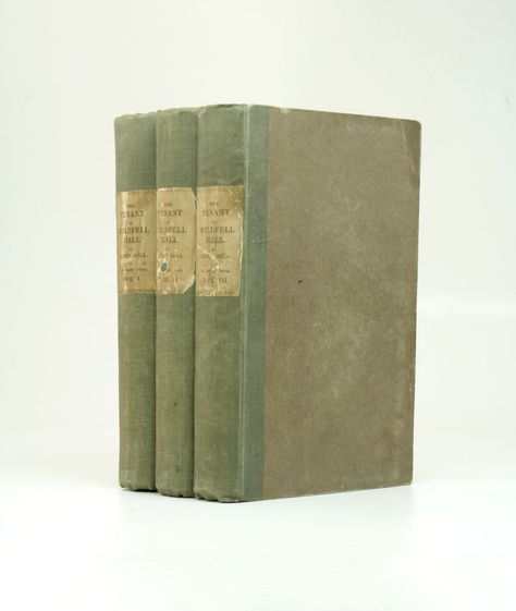 The Tenant of Wildfell Hall by Anne Bronte. First Edition, published in 1848. Charlotte Bronte Jane Eyre, Anne Bronte, The Tenant, Bronte Sisters, Charlotte Bronte, Jane Eyre, First Novel, Rare Books, Book Plates