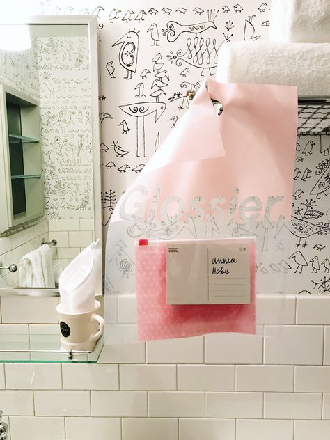 Glossier Packaging, Zip Lock Bag, Packaging Design, Ted Baker Icon Bag, Packaging, Graphic Design, Wardrobe, Design