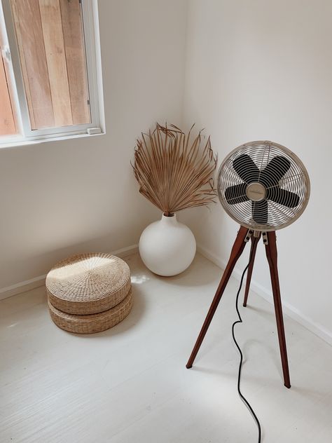 Monochromatic Interior Design, Standing Fans, Table Fans, Stand Fan, Standing Table, Apartment Furniture, Modern Fan, Decor Guide, Floor Fan