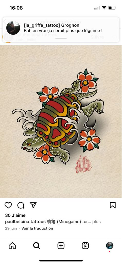 Japanese Turtle Tattoo, Japanese Turtle, America Tattoo, Turtle Tattoos, Pretty Hand Tattoos, Snapping Turtle, Turtle Tattoo, Tattoo Reference, Japanese Tattoos