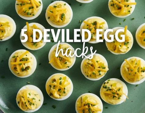 Deviled eggs are a classic appetizer to share at any gathering! Easy to prepare using inexpensive ingredients, deviled eggs are the ... Deviled Egg Recipes, Ranch Deviled Eggs, Grilled Cheese Sloppy Joe, Spicy Deviled Eggs, Easter Cooking, Egg Hacks, Deviled Eggs Easy, Best Deviled Eggs, Classic Appetizers