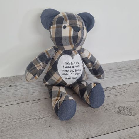 Teddy Bear Quotes, Verses For Kids, Memory Bears Pattern, Bear Patterns Free, Teddy Bear Sewing Pattern, Bear Quote, Memory Blanket, Keepsake Crafts, Bear Signs