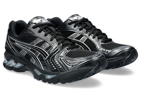 Men's GEL-KAYANO 14 | Black/Pure Silver | SportStyle | ASICS PT Black Asics Shoes, Shoe Rotation, Black Work Shoes, Black Asics, 80s Clothes, Black Outfit Men, Shoes Asics, Asics Gel Kayano, Narrow Shoes