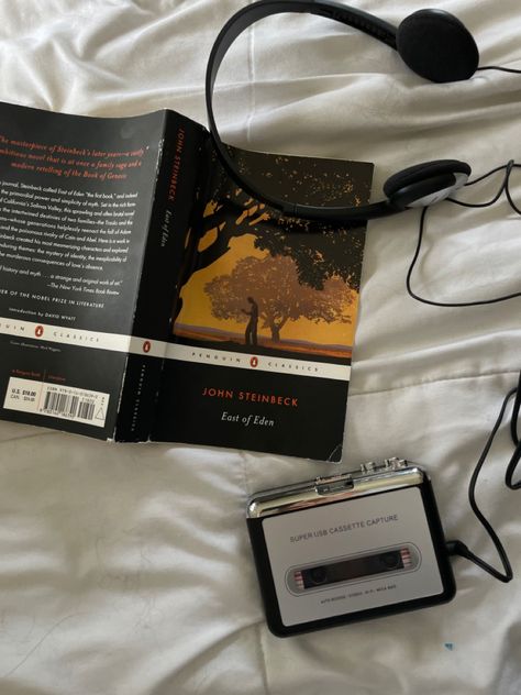 getting a cassette player was the best decision of my entire life East Of Eden Book, Cain And Abel, Book Of Genesis, East Of Eden, John Steinbeck, Book Reviews, My Vibe, Book Aesthetic, Tequila