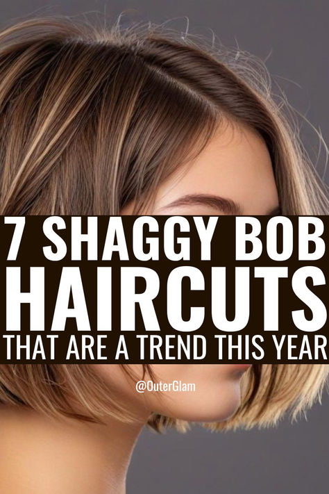 If you're looking for a trendy, low-maintenance haircut that's perfect for modern women, a shaggy bob might be just what you need. Whether you have fine, thick, or curly hair, there's a shaggy bob variation that will work for you. This article covers 7 of the most popular shaggy bob styles. You'll also find tips on how to style and maintain your new look, so you can rock your shaggy bob with confidence. Layers In Short Hair, Medium Shaggy Bob, Short Shaggy Bob Hairstyles, Shag Bob Haircut, Shaggy Bobs, Thick Hair Bob Haircut, Short Shaggy Bob, Shaggy Bob Hairstyles, Shaggy Bob Haircut