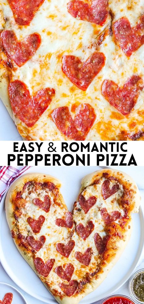 Homemade Heart Shaped Pizza, Homemade Heart Pizza, Heart Shaped Pizza Recipe, Homemade Pizza Recipe Easy, Shaped Pizza, Heart Pizza, Delicious Pizza Recipes, The Boiled Egg Diet, Heart Shaped Pizza