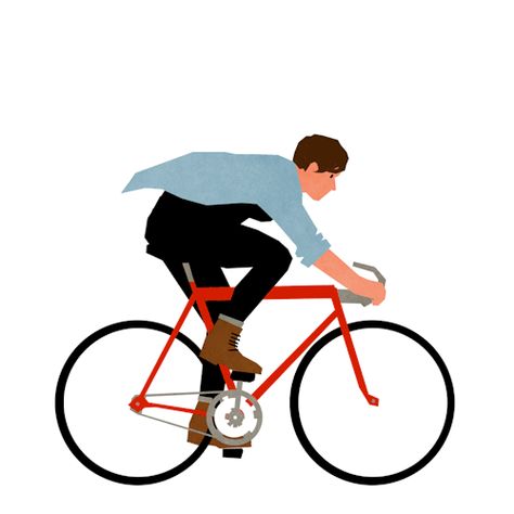 madeleinewitt:  bike as transportation; bike as leisure; bike as... Illustration Gif, Motorcycle Illustration, Bike Illustration, Architecture People, Bicycle Art, Architectural Sketch, Motion Design Animation, Kid Friendly Trips, Bike Art