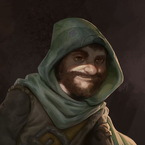 ArtStation - Halfling Rogue | DnD Portraits Dnd Halfling, Halfling Rogue, Rogue Dnd, Dnd Portraits, Monster Characters, Human Male, Dungeons And Dragons Characters, Fantasy Rpg, Dnd Characters