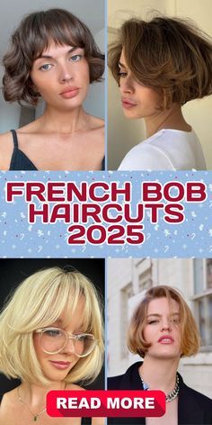 #hairstyle #Frenchbob Short French Bob Round Face, Wavy French Bob With Bangs, French Haircut Parisian Chic, French Bob Haircut With Bangs, French Bob With Bangs, French Bobs, Square Face Short Hair, French Haircut, Fat Face Haircuts