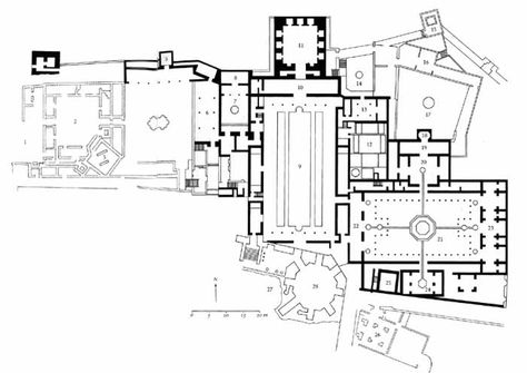 alhambra plan Narrative Architecture, Palace Architecture, Window Display Retail, Moorish Architecture, Alhambra Palace, Alhambra Granada, Rpg Ideas, Architectural Floor Plans, Andalusia Spain