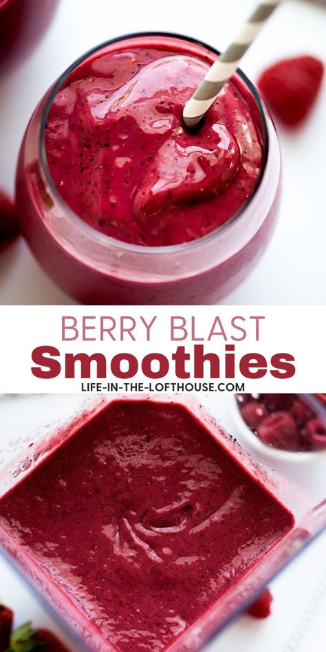 Wild Berry Smoothie Recipe, Boiled Custard, Smoothie King Recipes, Life In The Lofthouse, Paleo Recipies, Fruit Smoothie Recipes Healthy, Mixed Berry Smoothie, Berry Smoothie Recipe, Protein Shake Smoothie