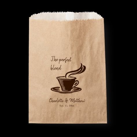 Personalized Wedding Favor Bag for Coffee Beans Wedding Favor Bags, Personalized Wedding Favors, Favor Bag, Favor Bags, Wedding Favor, Coffee Beans, Personalized Wedding, Wedding Favors, Created By