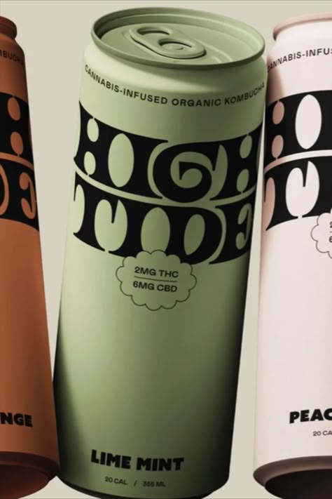 Hemp Packaging Design, Rtd Packaging Design, Dark Packaging Design, Trippy Packaging, Can Logo Design, Can Design Packaging, Kombucha Branding, Can Design Ideas, Can Graphic Design