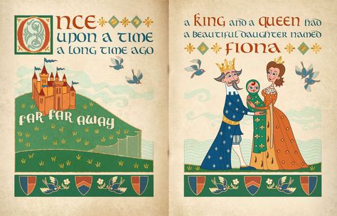 fairy tale font | Shrek's fairy tale book font ? - forum | dafont.com Shrek Character, Book Font, Princess Fiona, Fairy Tale Books, Dragon Toys, Fairy Tale Characters, Fairytale Illustration, Dreamworks Animation, Pinturas Disney