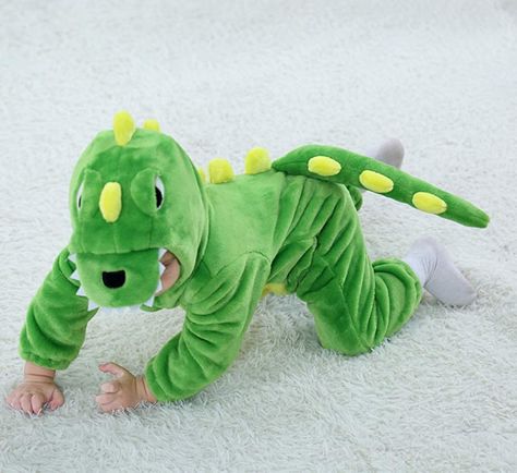 Baby Dinosaur Costume, Baby Bear Costume, Toddler Dinosaur Costume, Baby Animal Costumes, Costume Dinosaure, Dino Costume, Dinosaur Halloween Costume, Animal Dress Up, Animal Onesie