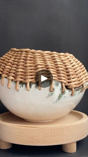 Pottery With Weaving, How To Weave, Ceramic Glaze, Art Ceramics, Wonderful Life, Ceramic Studio, Travel Lover, Ceramic Artists, Wheel Thrown