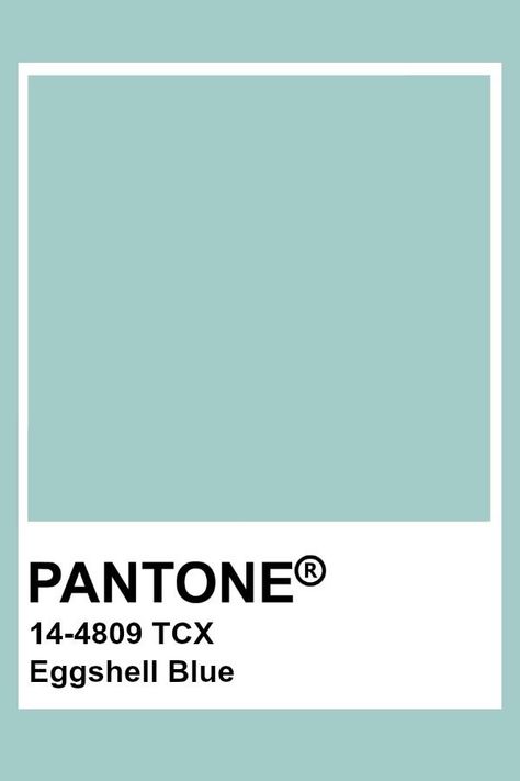 Pantone Tcx, Pantone Color Chart, Pantone Swatches, Pantone Palette, Pantone Colour Palettes, Eggshell Blue, Color Chip, Egg Shell, Duck Egg Blue