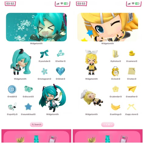 Hatsune Miku Phone Layout, Vocaloid Homescreen Layout, Miku Iphone Layout, Pjsk Phone Layout, Hatsune Miku Themed Phone, Miku Phone Layout, Miku Ipad Wallpaper, Hatsune Miku Phone Theme, Vocaloid Themed Phone